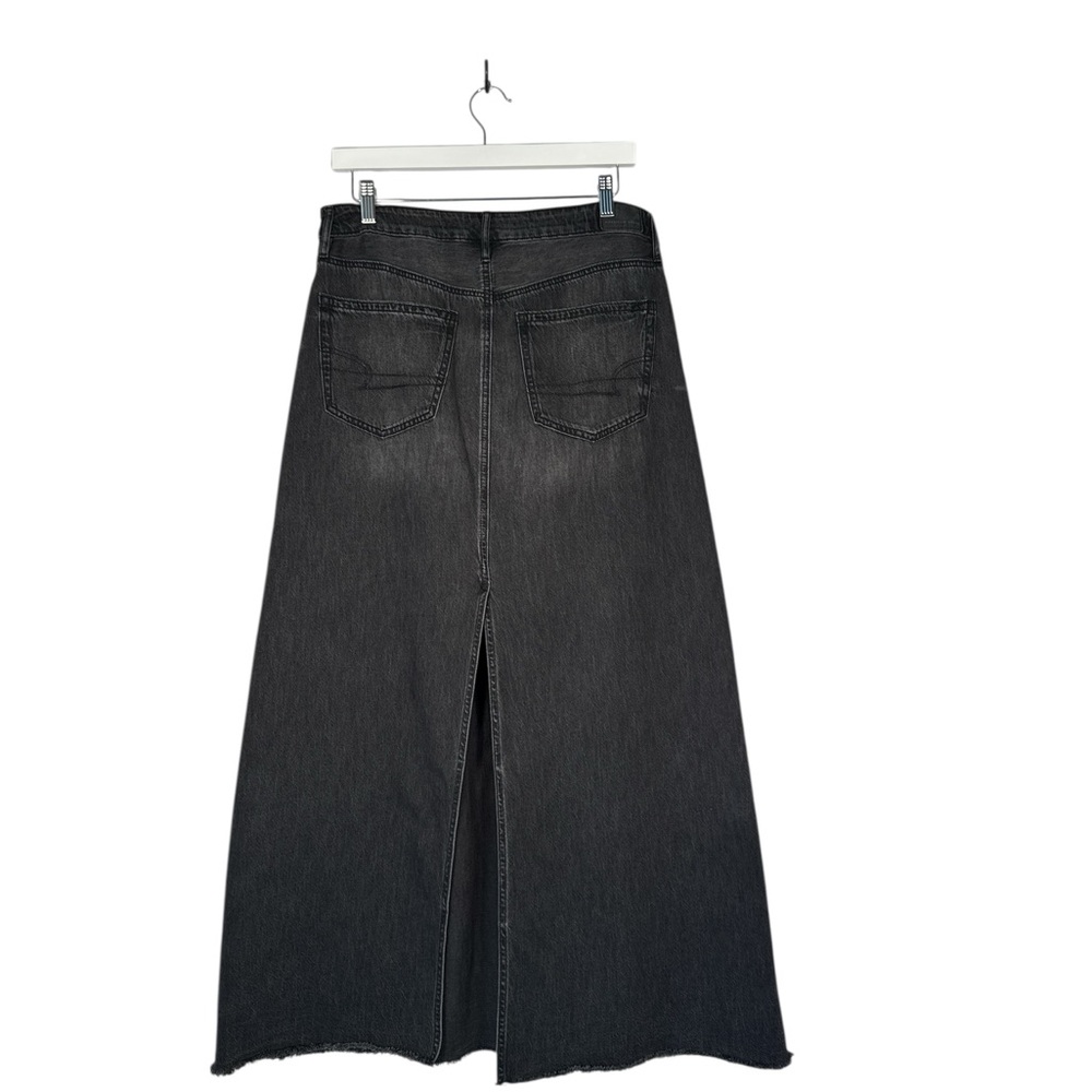 American Eagle Outfitters Charcoal A-Line Soft Denim Skirt - Picture 2 of 8